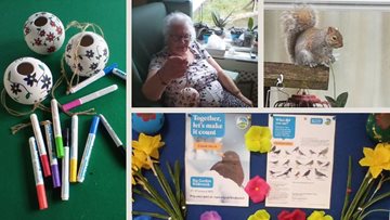 Chippenham care home Residents participate in Big Garden Birdwatch